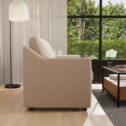 Baxter Textured Weave 2 Seater Double Sofa Bed -Home Luxe Studio 30839339 alt03