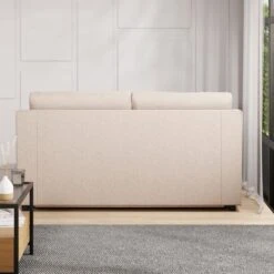 Baxter Textured Weave 2 Seater Double Sofa Bed -Home Luxe Studio 30839339 alt04