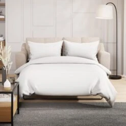 Baxter Textured Weave 2 Seater Double Sofa Bed -Home Luxe Studio 30839339 alt08