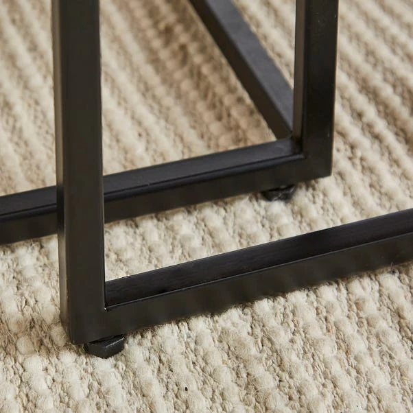 Zayn Starburst Pattern Nest Of Coffee Tables, Mango Wood 6 Zayn Starburst Pattern Nest Of Coffee Tables, Mango Wood - Image 4