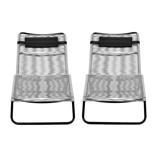 Set Of 2 Rio Rattan Sun Loungers 5 Set Of 2 Rio Rattan Sun Loungers - Image 3
