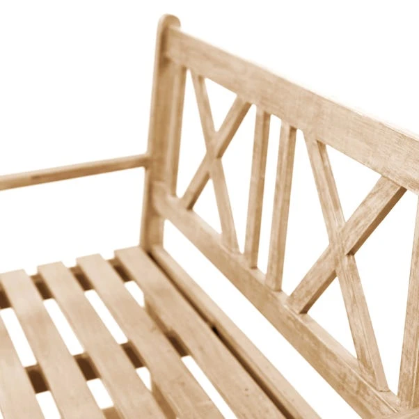 Cambridge 2 Seater Acacia Wood Bench 5 Cambridge 2 Seater Acacia Wood Bench - Image 3