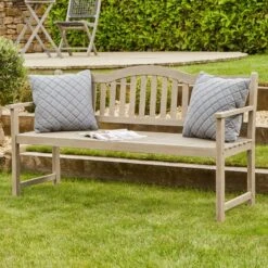 Richmond Acacia Wood Bench With Pop Up Table -Home Luxe Studio 30845589