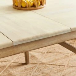 Laila 2-4 Seater Square Extendable Dining Table, Mango Wood -Home Luxe Studio 30846989 alt03