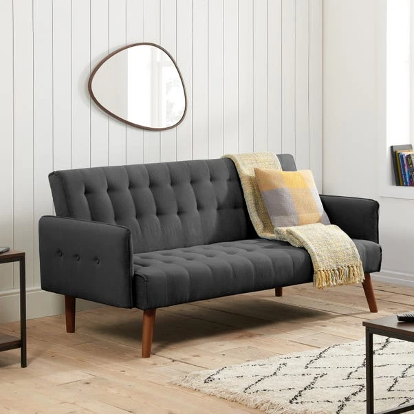 Hudson Charcoal Double Sofa Bed 3 Hudson Charcoal Double Sofa Bed