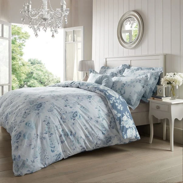 Holly Willoughby Bryony Blue Reversible Duvet Cover And Pillowcase Set 10 Holly Willoughby Bryony Blue Reversible Duvet Cover And Pillowcase Set - Image 8