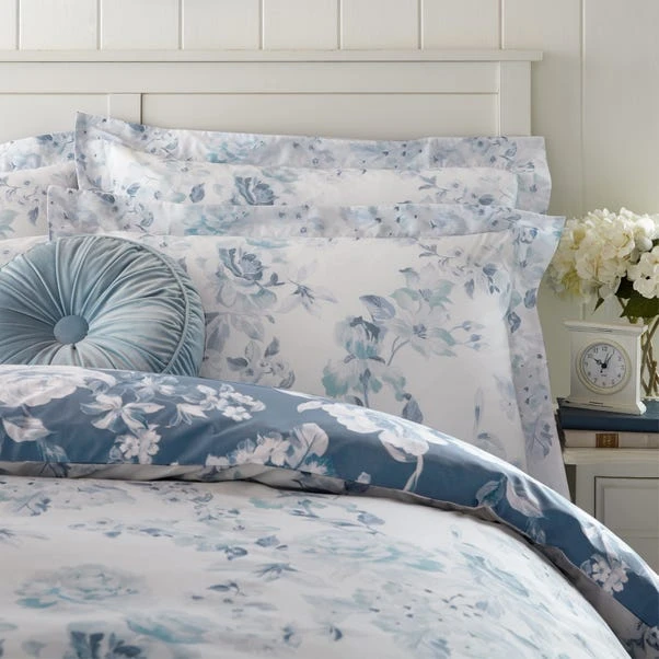 Holly Willoughby Bryony Blue Reversible Duvet Cover And Pillowcase Set 11 Holly Willoughby Bryony Blue Reversible Duvet Cover And Pillowcase Set - Image 9