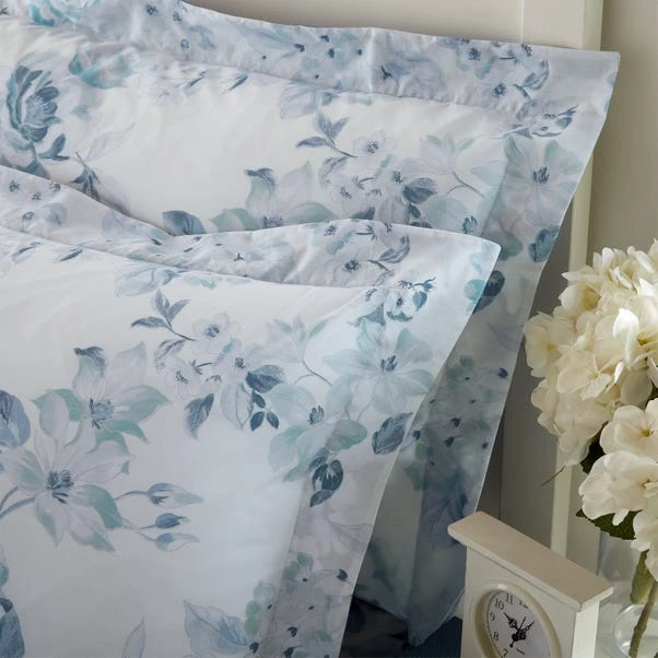 Holly Willoughby Bryony Blue Reversible Duvet Cover And Pillowcase Set 12 Holly Willoughby Bryony Blue Reversible Duvet Cover And Pillowcase Set - Image 10