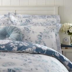 Holly Willoughby Bryony Blue Reversible Duvet Cover And Pillowcase Set 16 Holly Willoughby Bryony Blue Reversible Duvet Cover And Pillowcase Set -Home Luxe Studio 30848070 alt03