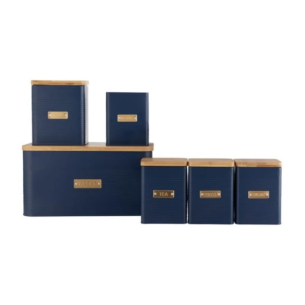 Typhoon Otto Square Navy Bread Bin 4 Typhoon Otto Square Navy Bread Bin - Image 2