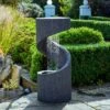 Outdoor Spiral Water Feature 1 Outdoor Spiral Water Feature -Home Luxe Studio 30849640