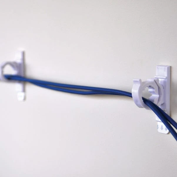 Wall Gard Set Of 5 Small Cable Tidy Clips 3 Wall Gard Set Of 5 Small Cable Tidy Clips