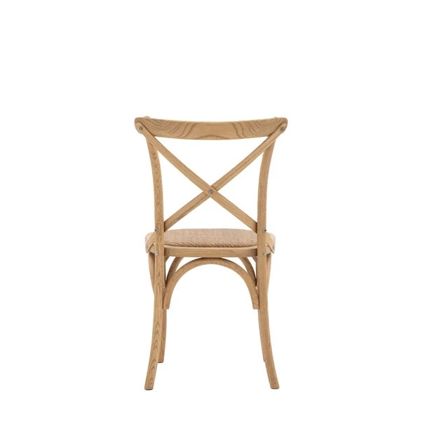 Cannock Set Of 2 Dining Chairs, Oak & Rattan 15 Cannock Set Of 2 Dining Chairs, Oak & Rattan - Image 13