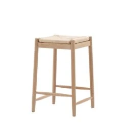 Elda Rope Dining Stool, Natural -Home Luxe Studio 30850765 alt05