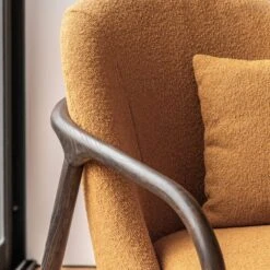 Aurora Fabric Wooden Arm Accent Chair 24 Aurora Fabric Wooden Arm Accent Chair -Home Luxe Studio 30850876 alt01