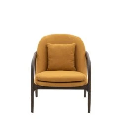 Aurora Fabric Wooden Arm Accent Chair 25 Aurora Fabric Wooden Arm Accent Chair -Home Luxe Studio 30850876 alt02