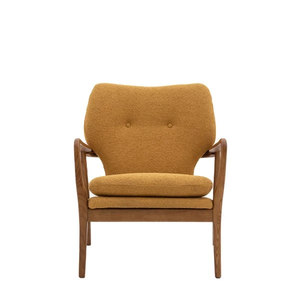 Joso Linen Wooden Arm Accent Chair 7 Joso Linen Wooden Arm Accent Chair - Image 5