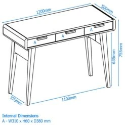 Kai 3 Drawer Desk 13 Kai 3 Drawer Desk -Home Luxe Studio 30850924 alt09