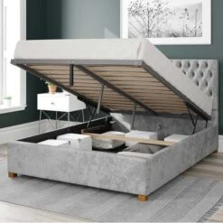 Monroe Mirazzi Velvet Ottoman Bed Frame -Home Luxe Studio 30852654 alt01