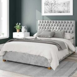 Monroe Mirazzi Velvet Ottoman Bed Frame -Home Luxe Studio 30852657