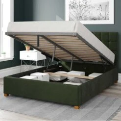 Sinatra Plush Velvet Ottoman Bed Frame -Home Luxe Studio 30852839 alt01