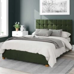Sinatra Plush Velvet Ottoman Bed Frame -Home Luxe Studio 30852843