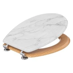 Lea Marble Effect Toilet Seat -Home Luxe Studio 30856919 alt01