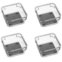 Set Of 4 Small Square Drawer Organisers
