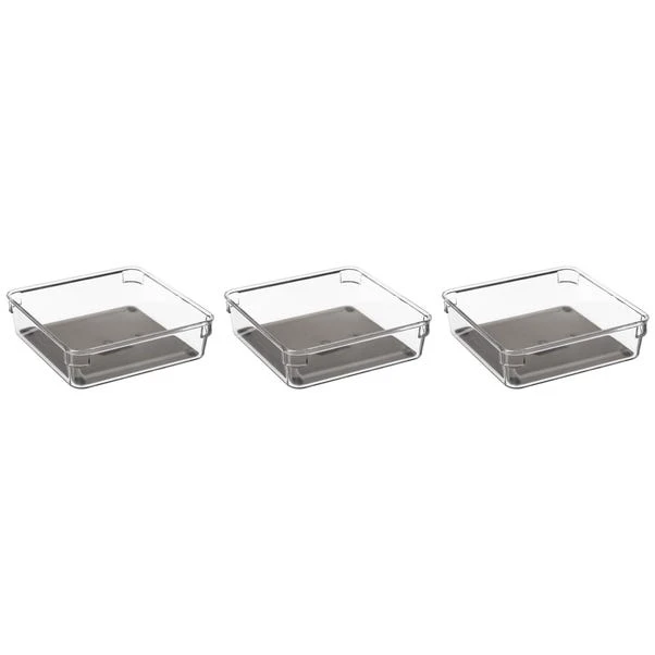 Set Of 3 Large Square Drawer Organisers 3 Set Of 3 Large Square Drawer Organisers