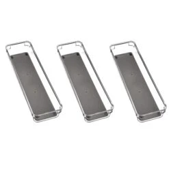 Set Of 3 Large Rectangular Drawer Organisers