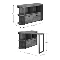 Fulton Pine Swivel Desk 17 Fulton Pine Swivel Desk -Home Luxe Studio 30857094 alt09