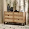 Hollis 6 Drawer Chest, Oak 1 Hollis 6 Drawer Chest, Oak -Home Luxe Studio 30857455
