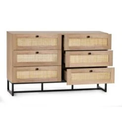 Hollis 6 Drawer Chest, Oak 9 Hollis 6 Drawer Chest, Oak -Home Luxe Studio 30857455 alt03