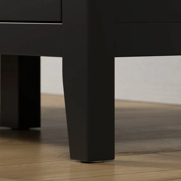 Lynton Glazed Display Cabinet, Black 7 Lynton Glazed Display Cabinet, Black - Image 5