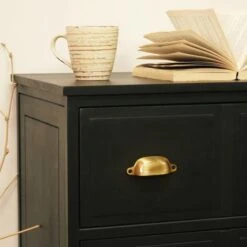 Fenway 3 Drawer Chest, Black 16 Fenway 3 Drawer Chest, Black -Home Luxe Studio 30859238 alt05