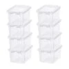 SmartStore Home 1.5L Set Of 8 Storage Boxes, Clear