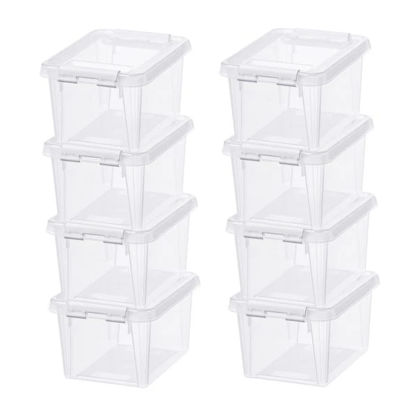 SmartStore Home 1.5L Set Of 8 Storage Boxes, Clear 3 SmartStore Home 1.5L Set Of 8 Storage Boxes, Clear