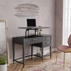 Cosmo Living Westerleigh Lift Desk, Graphite 11 Cosmo Living Westerleigh Lift Desk, Graphite -Home Luxe Studio 30859517 alt02