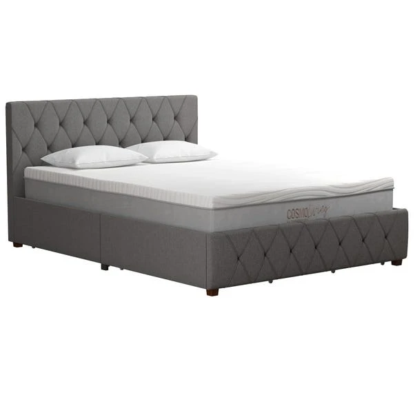 Cosmo Living Elizabeth Bed Frame, Linen 10 Cosmo Living Elizabeth Bed Frame, Linen - Image 8
