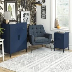 Bradford Metal Locker End Table -Home Luxe Studio 30860017 alt02