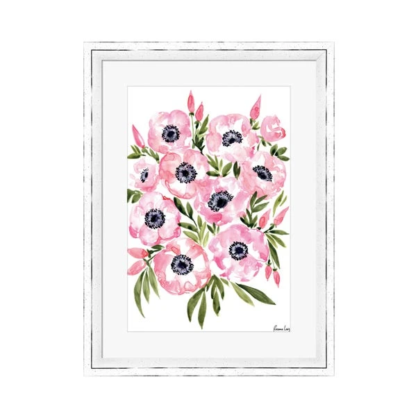 The Art Group Pink Anemones Framed Print 4 The Art Group Pink Anemones Framed Print - Image 2
