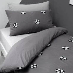 Tufted Football Duvet Cover & Pillowcase Set 12 Tufted Football Duvet Cover & Pillowcase Set -Home Luxe Studio 30861115 alt02