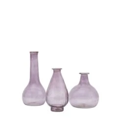 Set Of 3 Hinkley Glass Vases