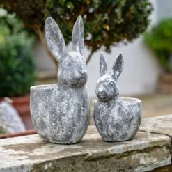 Bonington Bunny Cement Plant Pot 10 Bonington Bunny Cement Plant Pot -Home Luxe Studio 30861590 alt03