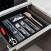 Addis Black & Grey Extendable Drawer Organiser 2 Addis Black & Grey Extendable Drawer Organiser -Home Luxe Studio 30861767