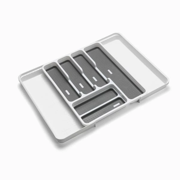 Addis White & Grey Extendable Drawer Organiser 6 Addis White & Grey Extendable Drawer Organiser - Image 4