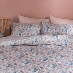 Tropics Floral Duvet Cover And Pillowcase Set 28 Tropics Floral Duvet Cover And Pillowcase Set -Home Luxe Studio 30862332 alt08