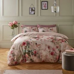 Aldridge Dramatic Floral Cotton Sateen Duvet Cover And Pillowcase Set 20 Aldridge Dramatic Floral Cotton Sateen Duvet Cover And Pillowcase Set -Home Luxe Studio 30862342