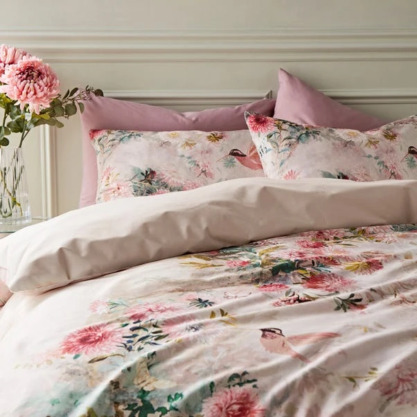 Aldridge Dramatic Floral Cotton Sateen Duvet Cover And Pillowcase Set 15 Aldridge Dramatic Floral Cotton Sateen Duvet Cover And Pillowcase Set - Image 13