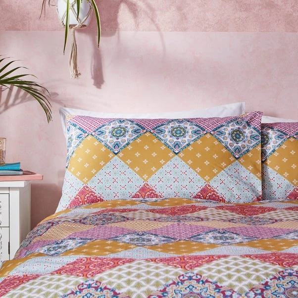 Global Patchwork Duvet Cover And Pillowcase Set 9 Global Patchwork Duvet Cover And Pillowcase Set - Image 7